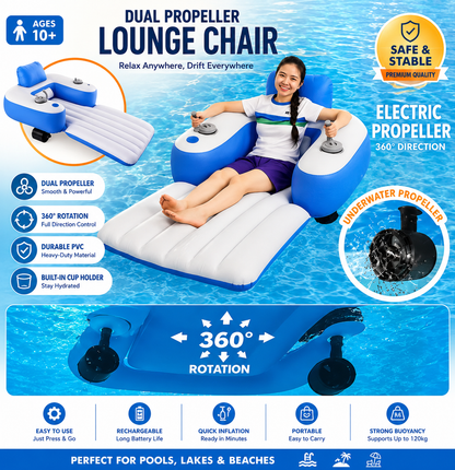 Electric Inflatable Pool Lounge Float