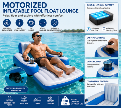Electric Inflatable Pool Lounge Float
